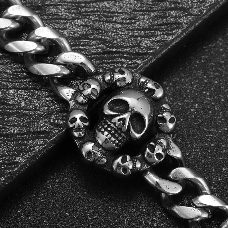 Pulseira Masculina Full Skull Ghost OrlaRio