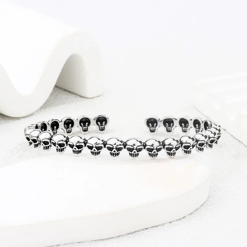 Pulseira Masculina Skull Punk Retro OrlaRio