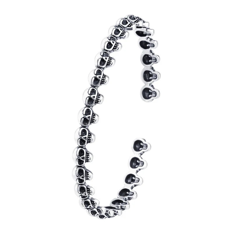 Pulseira Masculina Skull Punk Retro OrlaRio